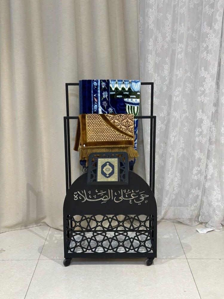 Metal Prayer Mat Holder With Wheel