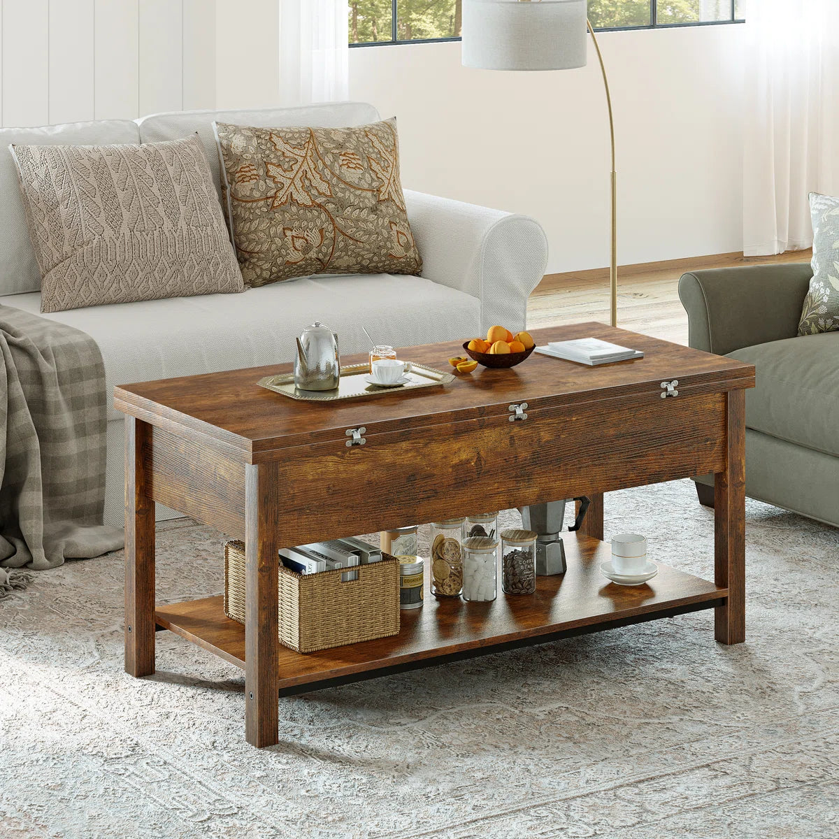 4-in-1 Multi-Function Lift Top Coffee Table