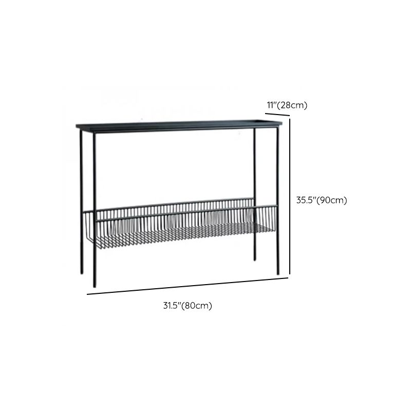 Iron Tray Console Table