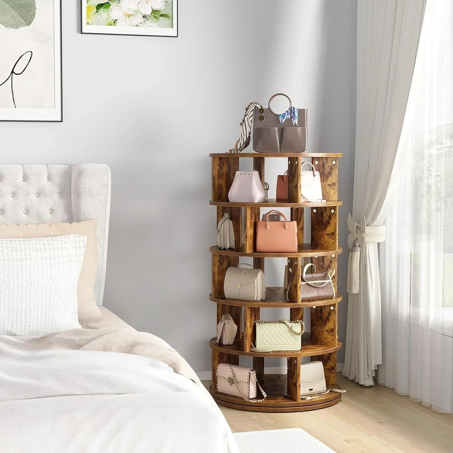 360 Rotate Alfa Organizing Shelf Rack
