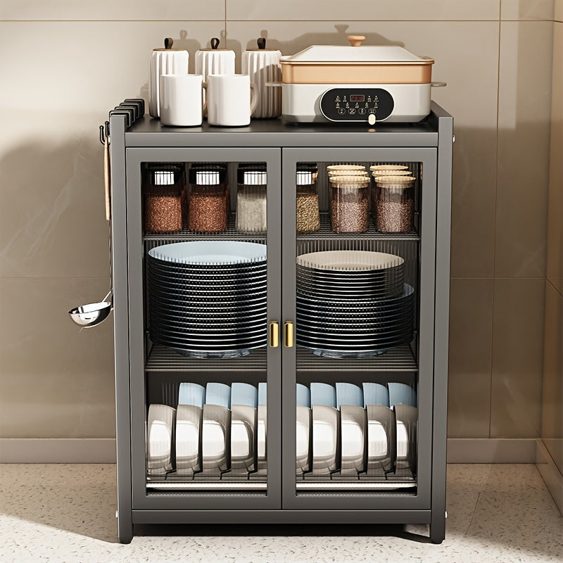 Modern Black Metal Kitchen Organizer