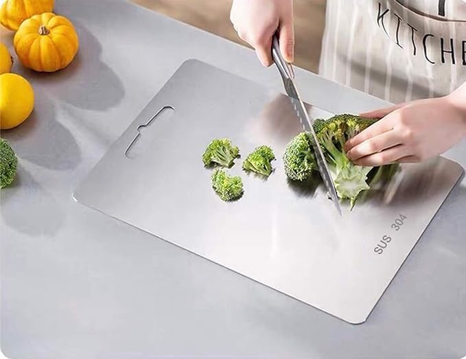 Top Grade 304 Heavy Stainless Steel Kitchen Cutting Board