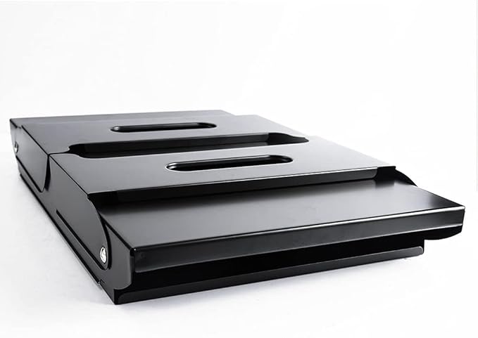 Black Foldable Outdoor Barbecue Grill With Stainless Steel Grilling Mesh