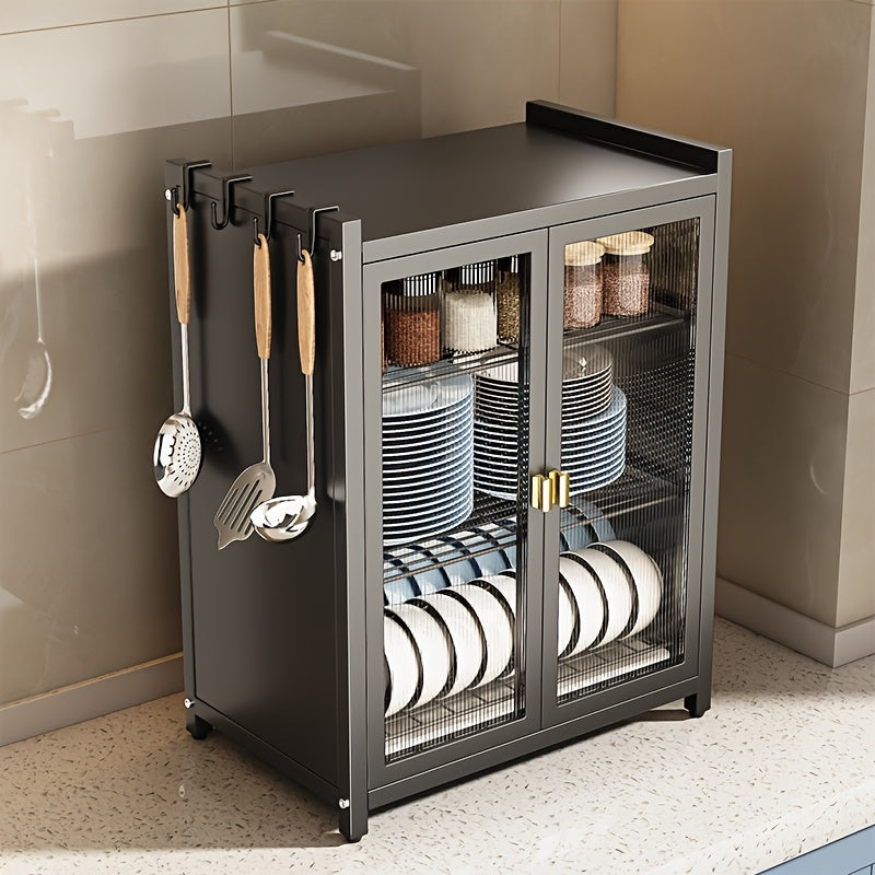 Modern Black Metal Kitchen Organizer