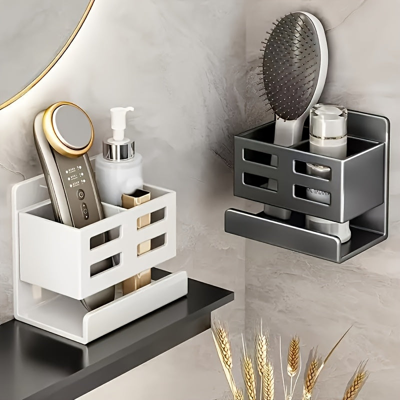 Stainless Steel Wall & Door Mounted Bathroom Shelf Organizer
