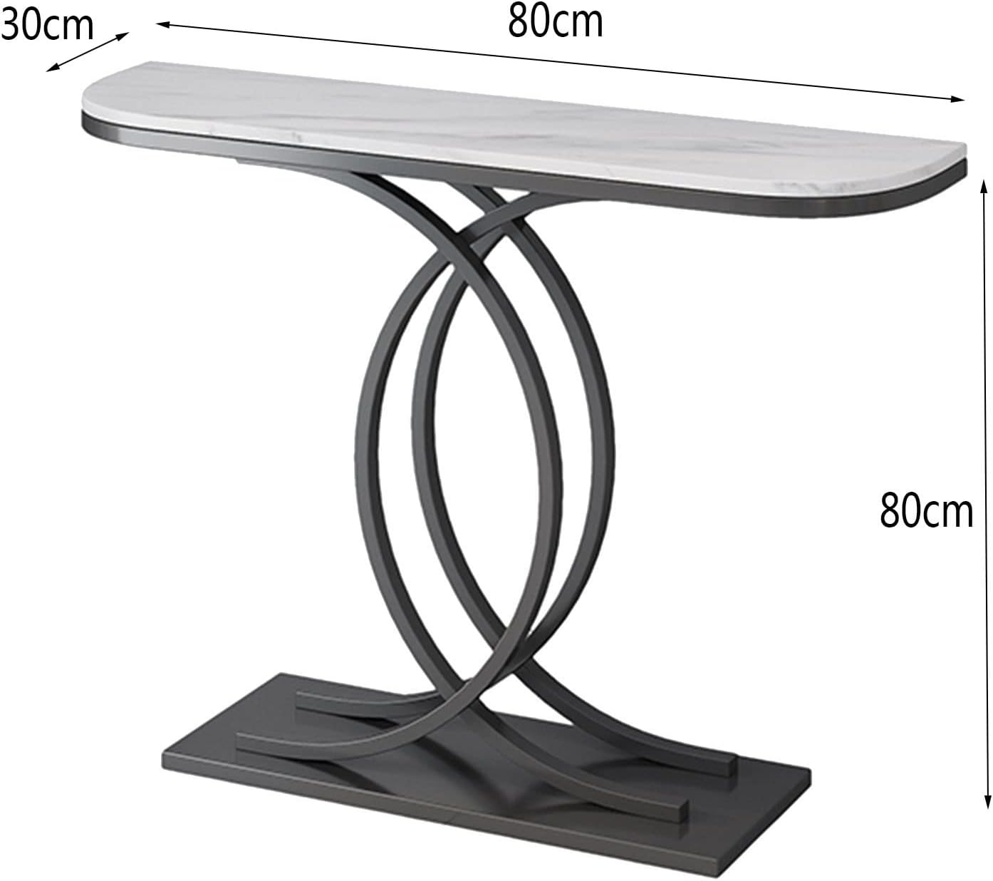 Oval Console Table