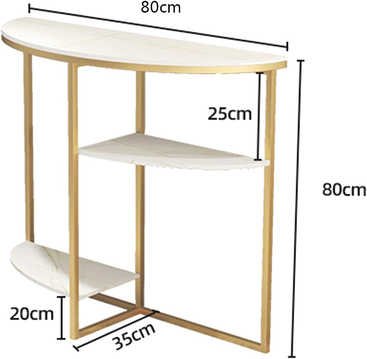 Semi-Circle Console Table