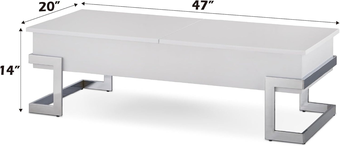 Calnan Rectangular Wooden Lift Top Coffee Table
