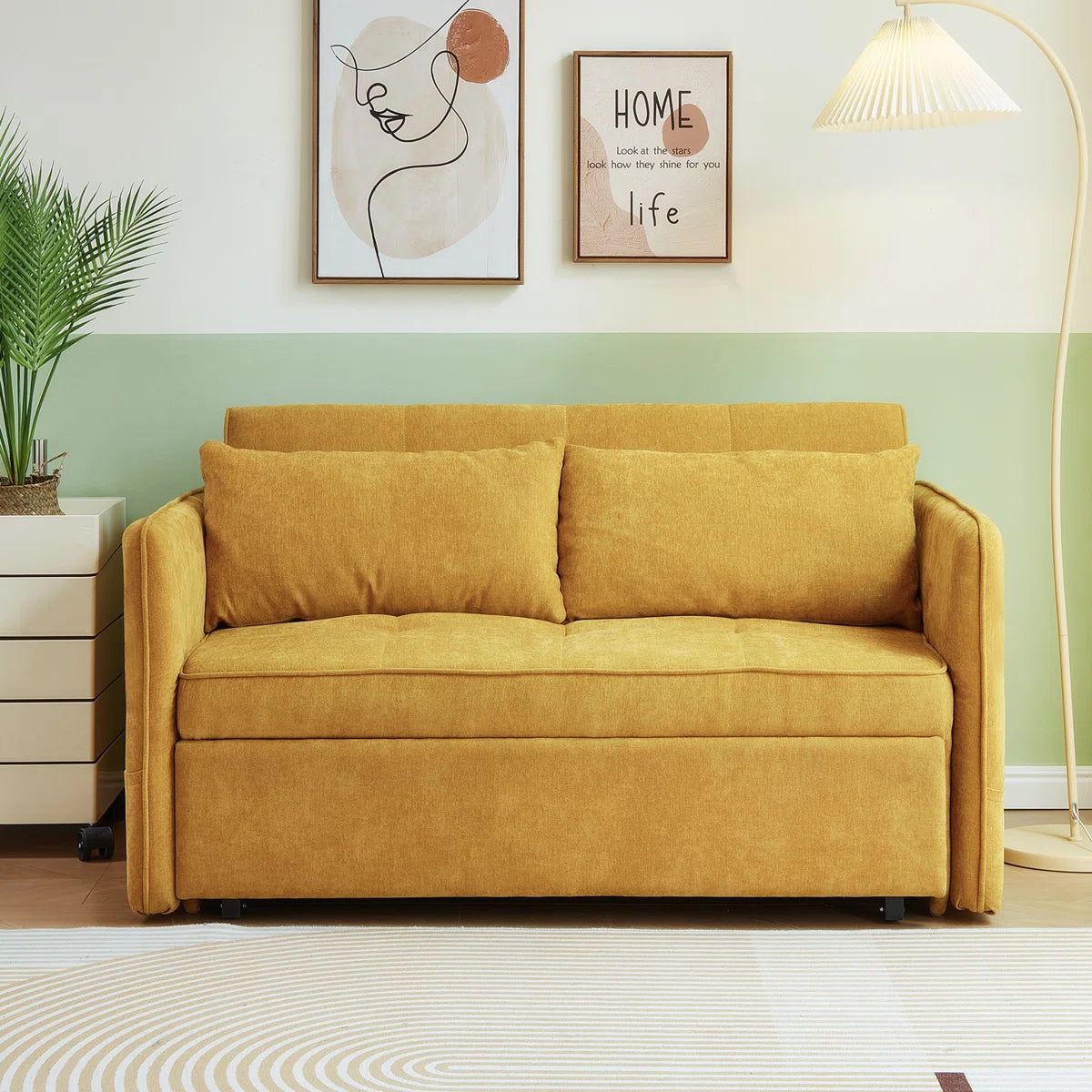 53.59'' Upholstered Reclining Loveseat
