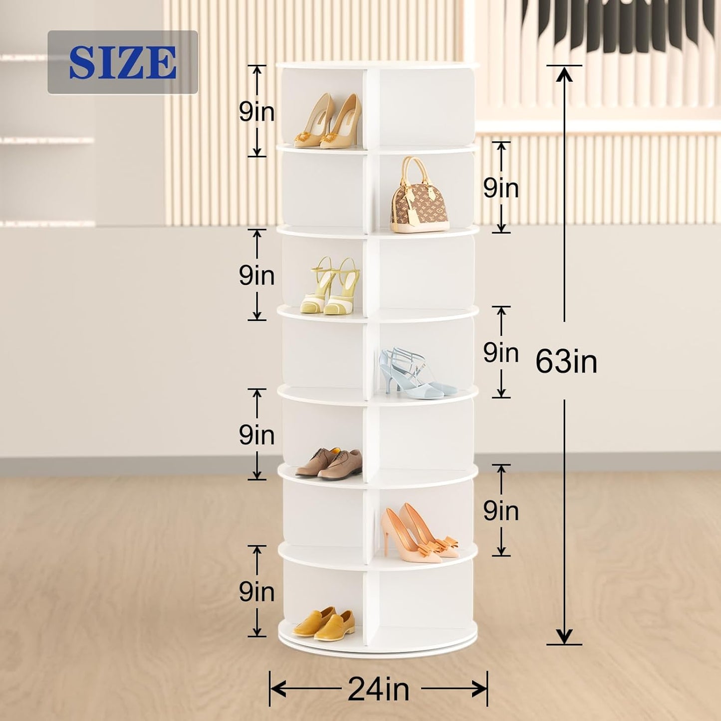 360 Rotate Organizing Rack