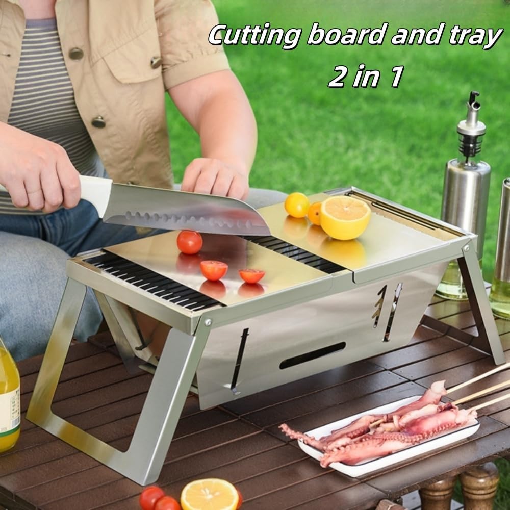 Folding B.B.Q Grill in Maximum Size