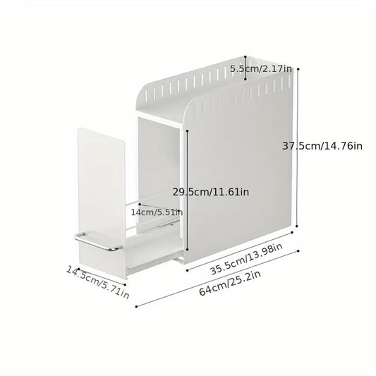 Kitchen Organizer Rack with Narrow Drawer