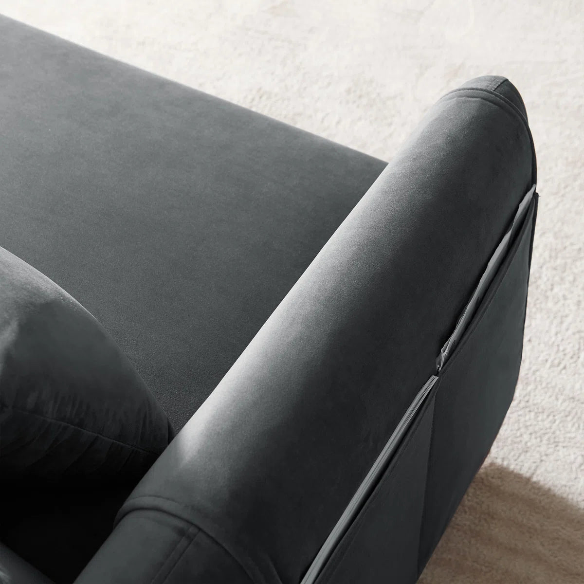 55'' Velvet Reclining Sleeper Sofa