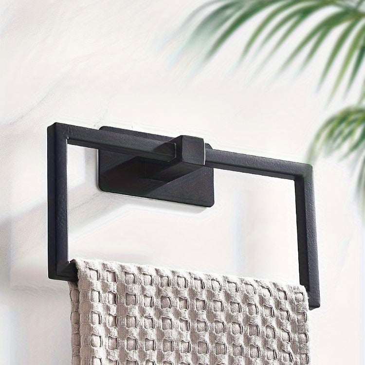 Stainless Steel Punch-Free Wall Mounted Rectangle Towel Holder