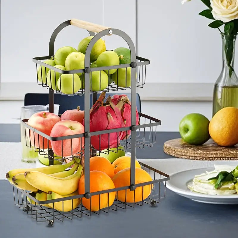 Round Handle Fruit Basket