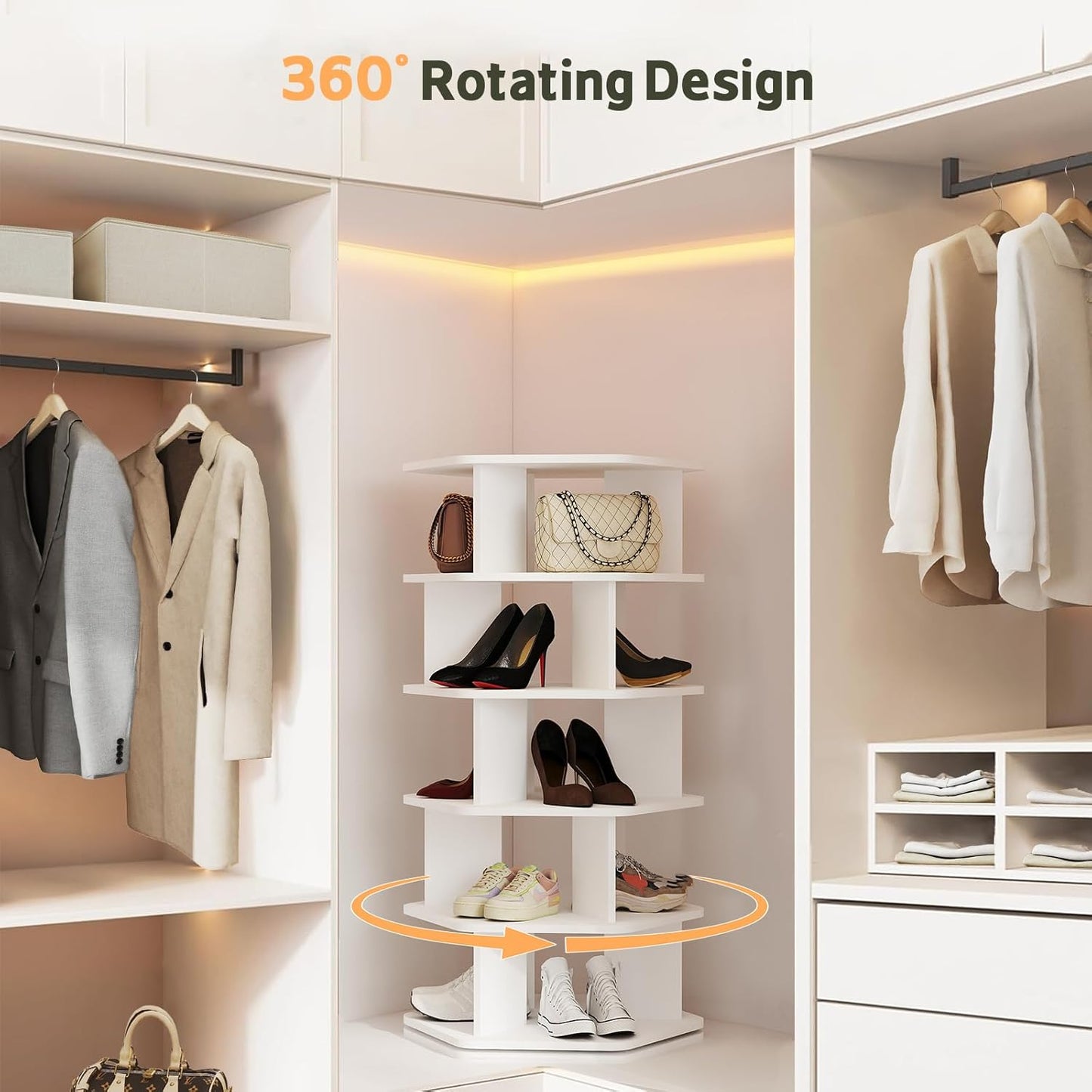 360 Rotate Lamtore Organizing Rack