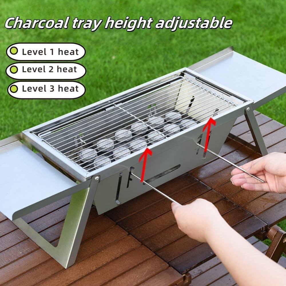 Folding B.B.Q Grill in Maximum Size