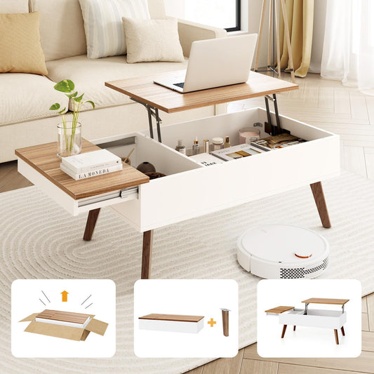 Modern Top Lift Coffee Table With Storage