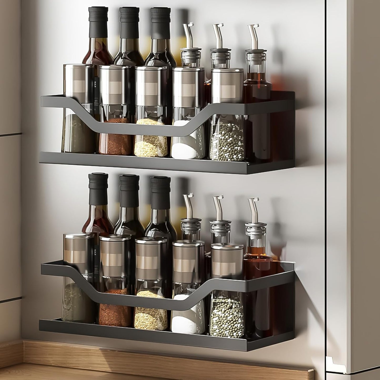 2 Pack Magnetic Shelves for Refrigerator, Microwave Ovens, Washers