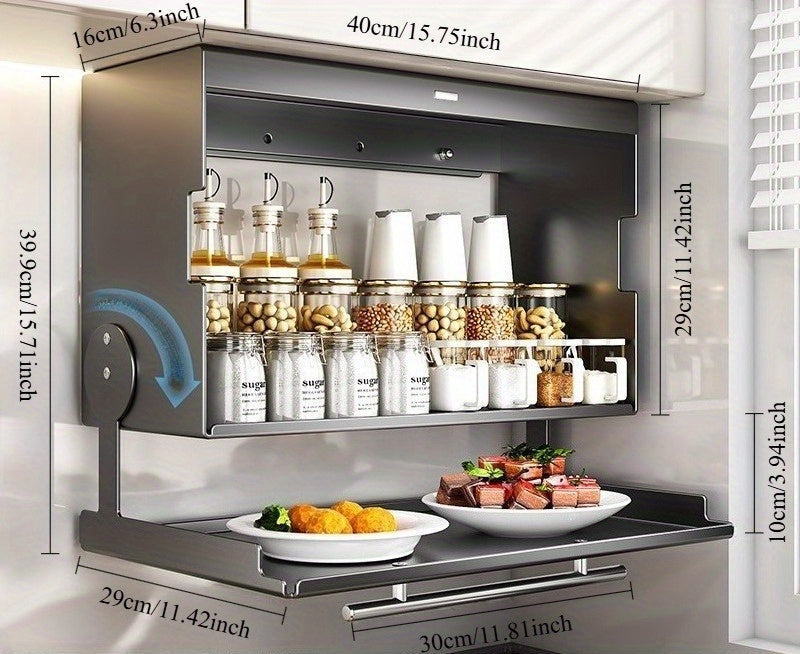 Antique Design Metal Kitchen Storage Cabinet Organizer