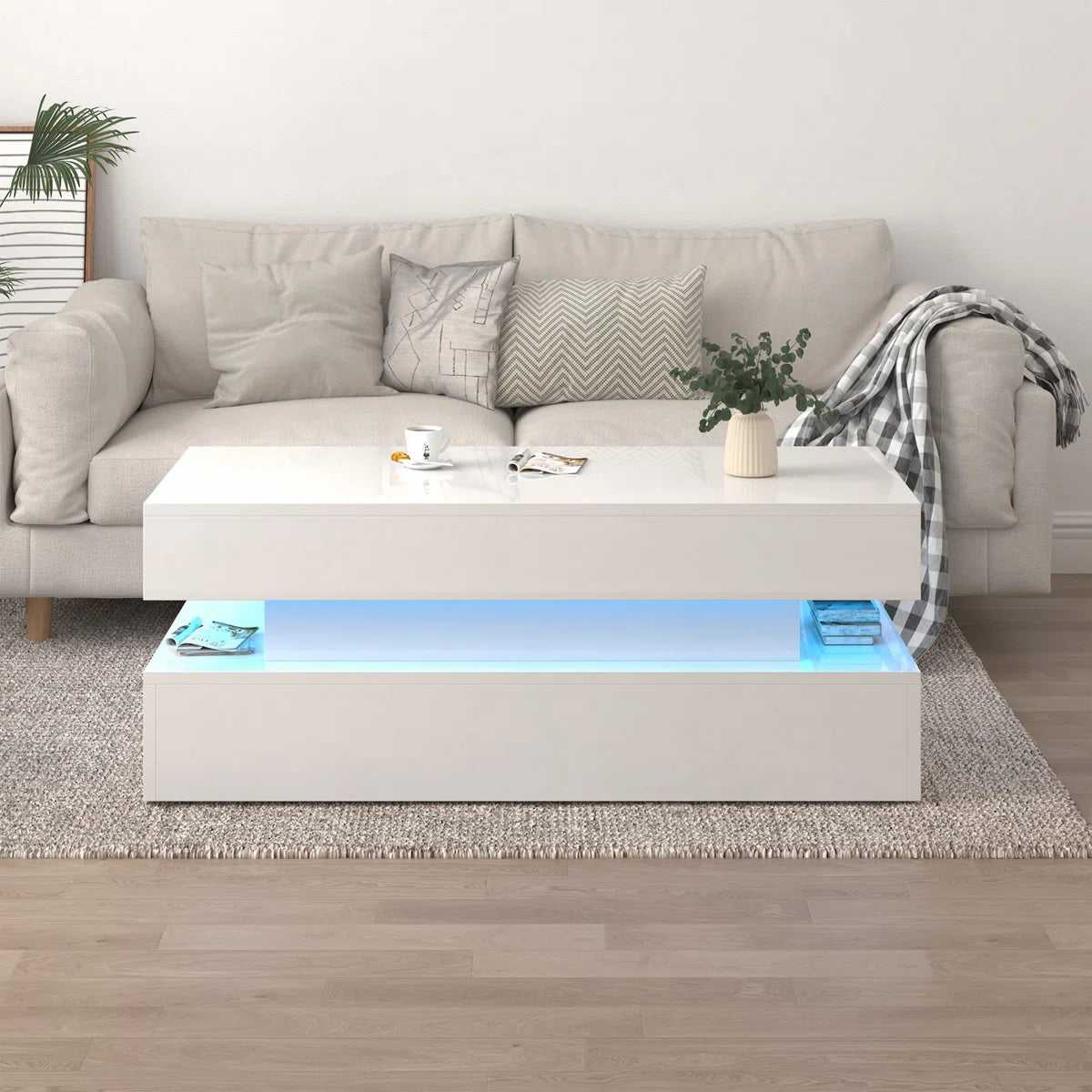 Hadi Coffee Table Lift Top With Drawers