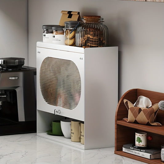 Metal White Kitchen Storage Cabinet Organizer with Drop Door