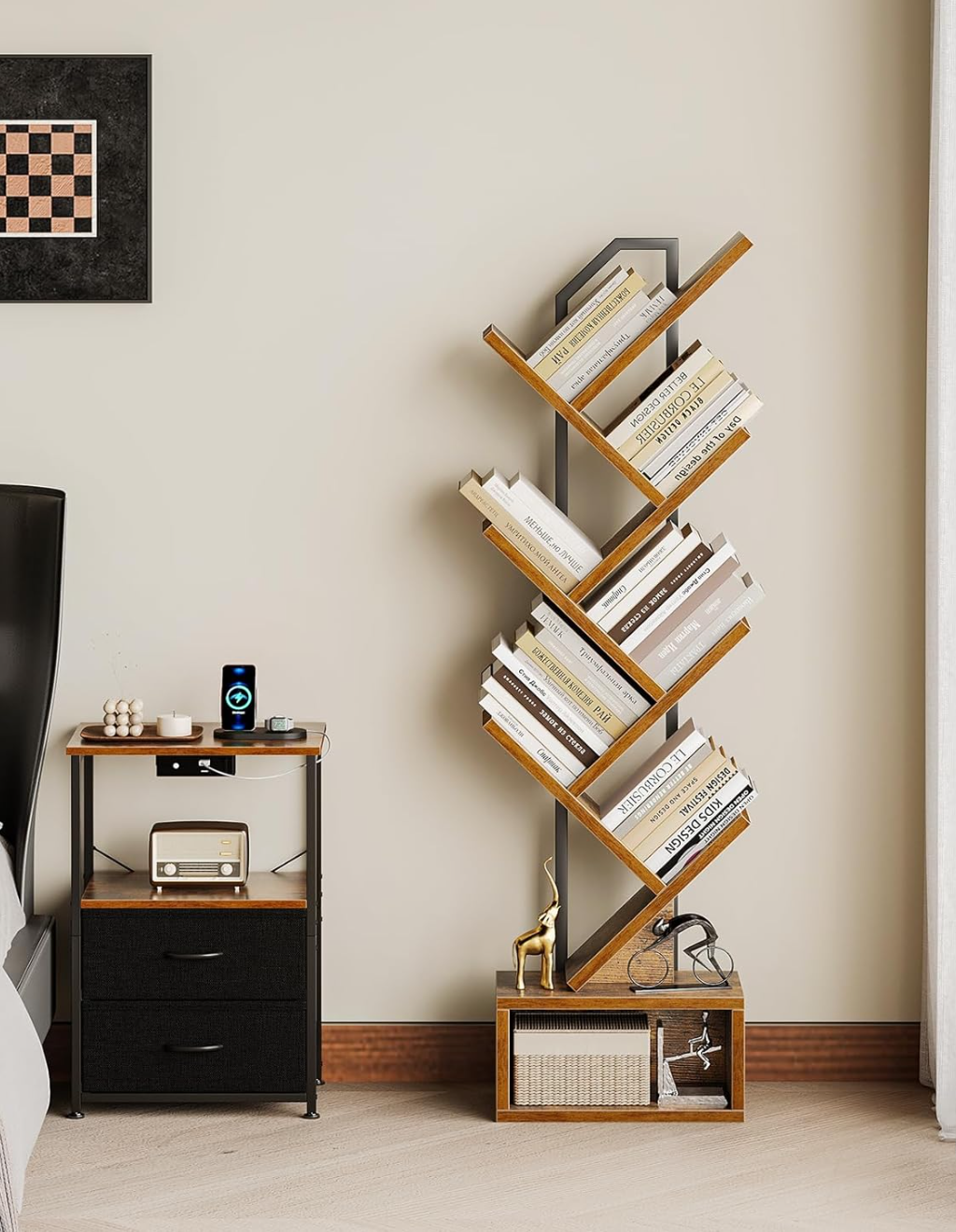 Tree Book Organizer Shelf