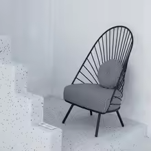 Metallic Accent Chair