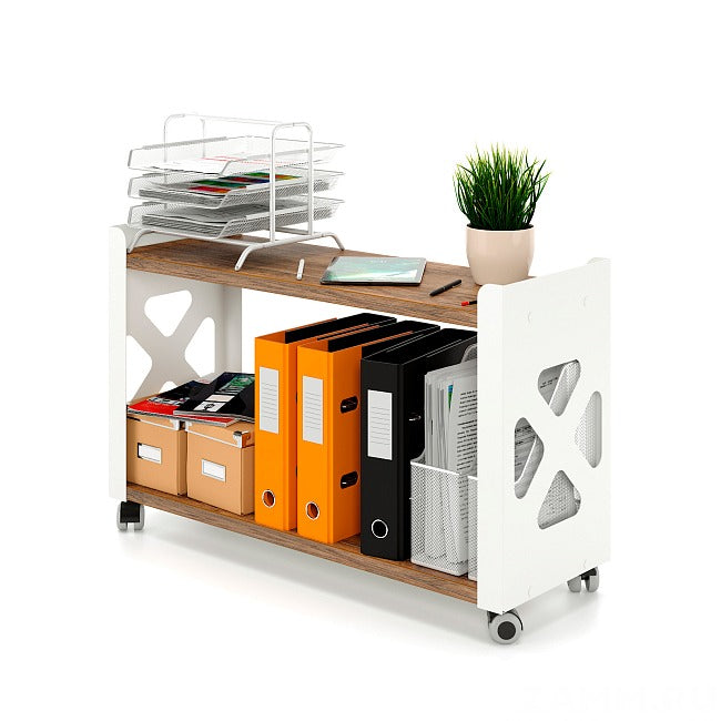 Mobile Shelving Unit with Wheels