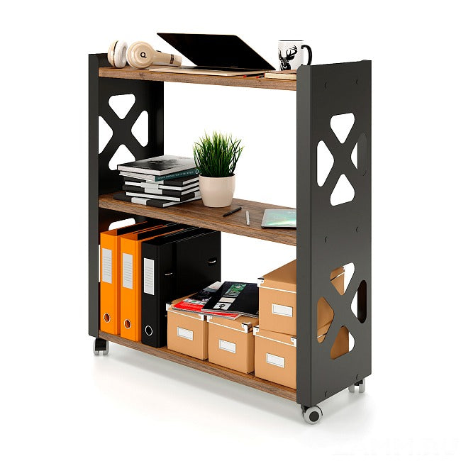 Mobile Shelving Unit with Wheels