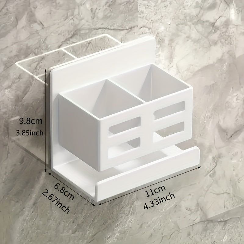 Stainless Steel Wall & Door Mounted Bathroom Shelf Organizer
