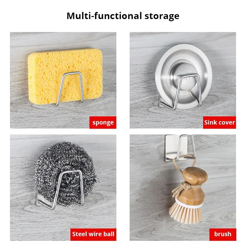 Stainless Steel Kitchen Sponge Holder (Set Of 2)