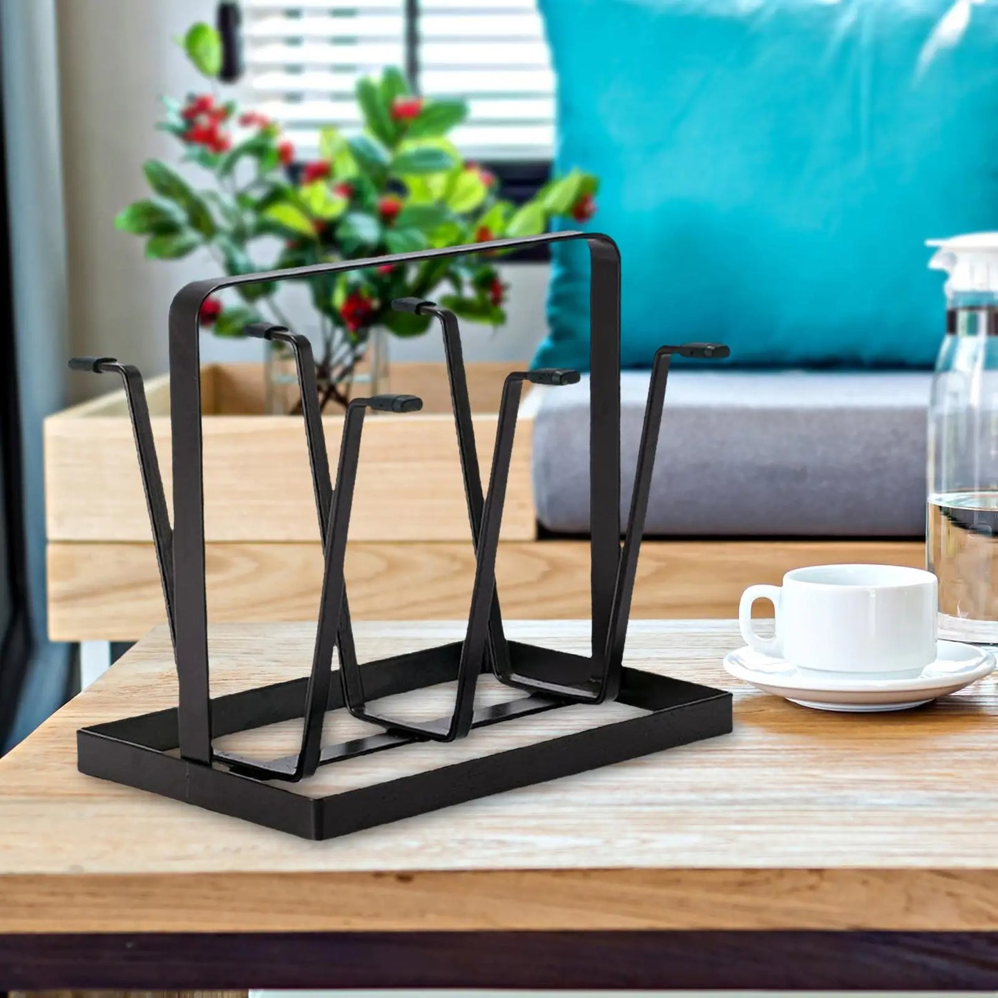 Glass Drainer Rack Kitchen Plate Holder