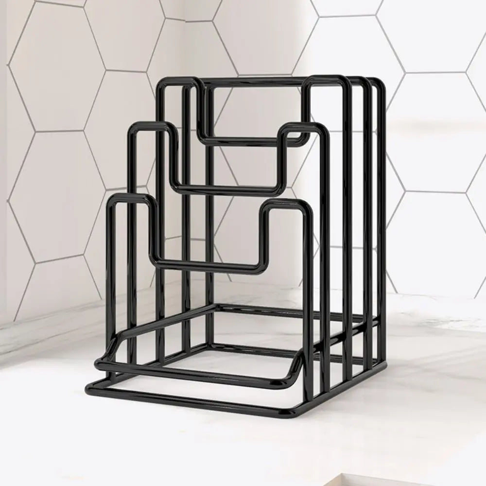 Stainless Steel Plates And Cutting Board Holder