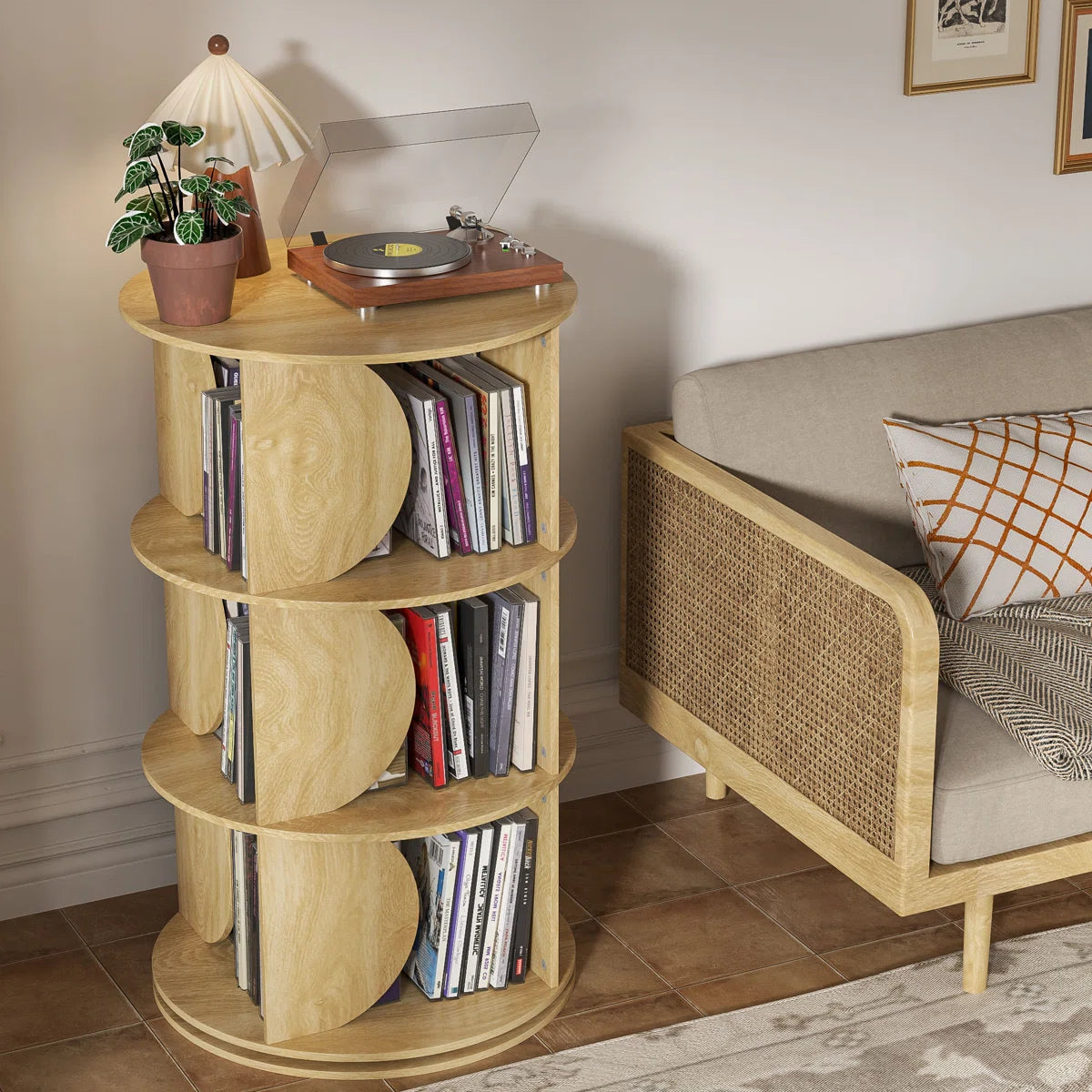 360 Rotate Organizing Shelf Rack