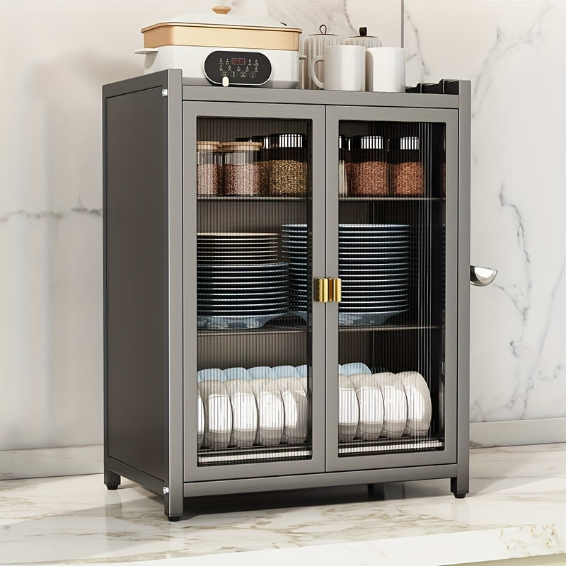 Modern Black Metal Kitchen Organizer