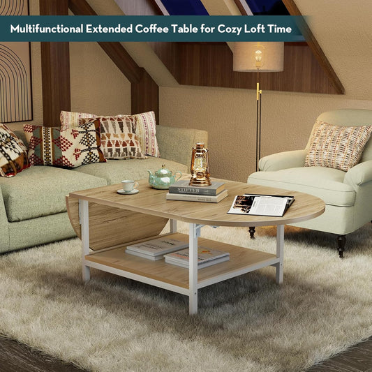 Folding Coffee Table with Storage