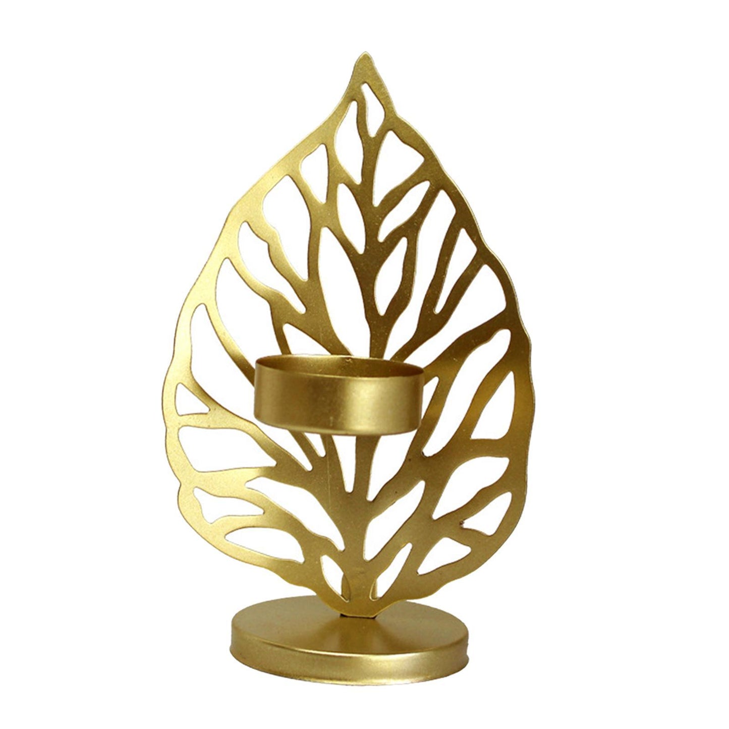 Crafted Leaf Candle Holder