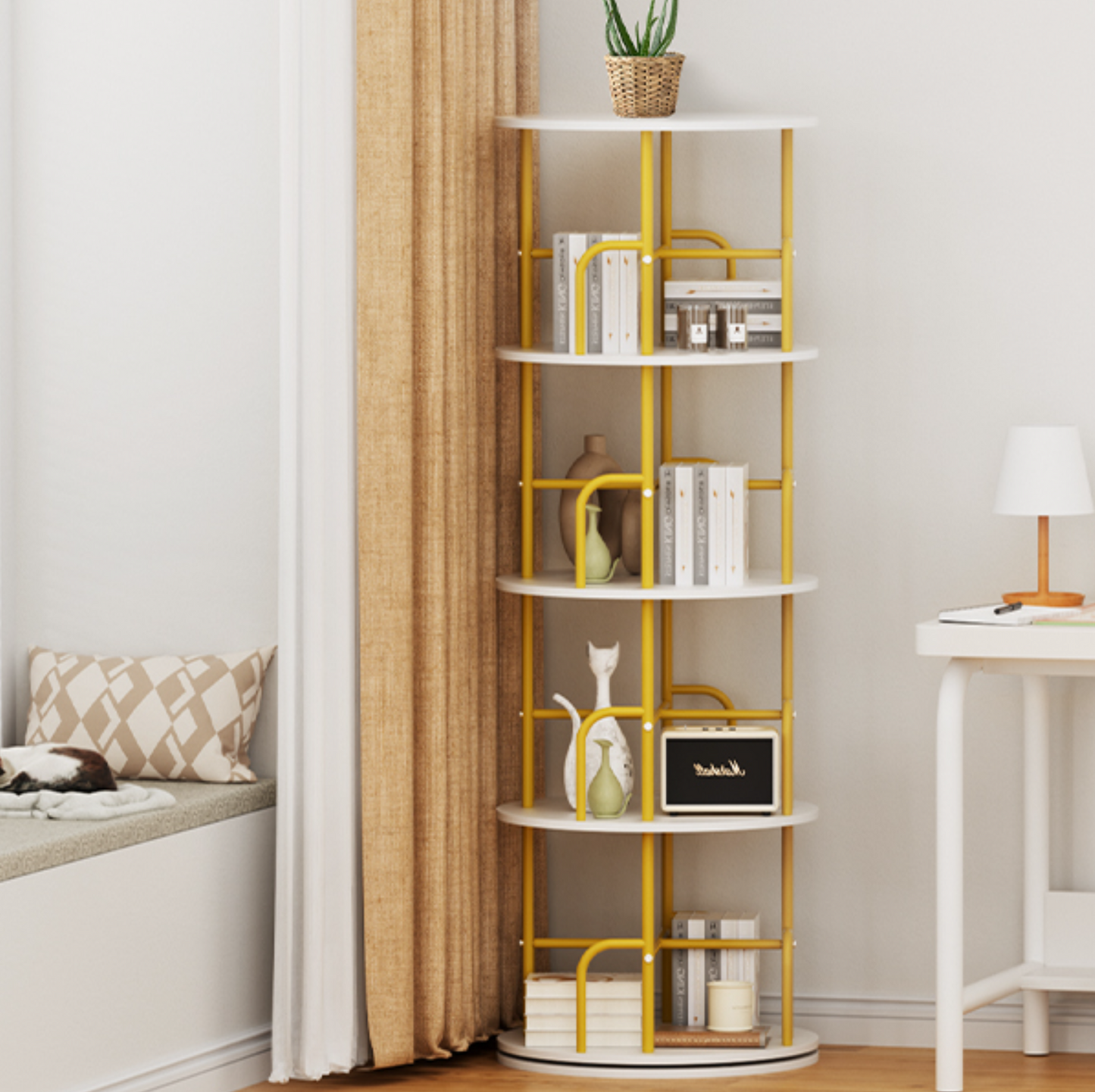 360 Rotate Golden Organizing Rack