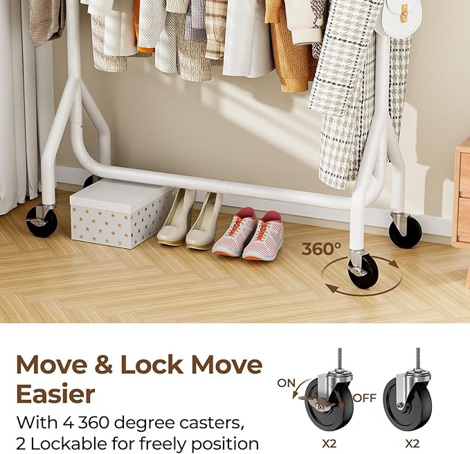 Rolling Clothes Rack