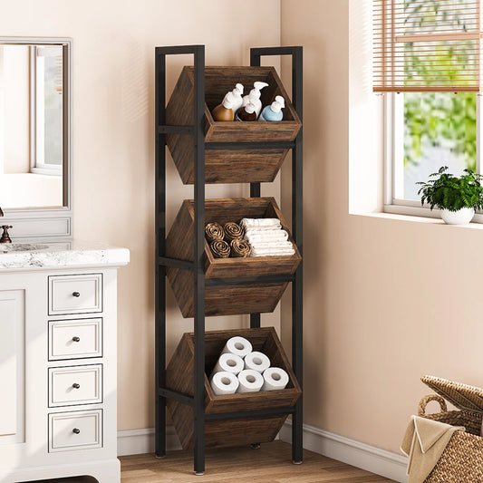 Mitsuko 14.57'' W Metal Storage Rack