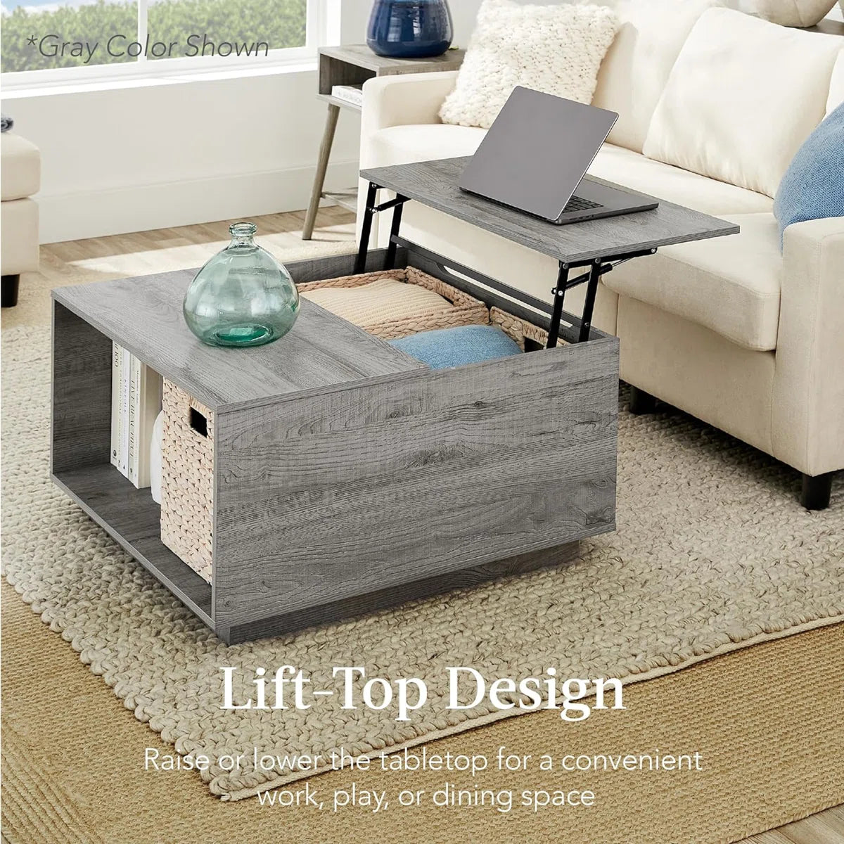 Shaundrelle Lift Top Coffee Table