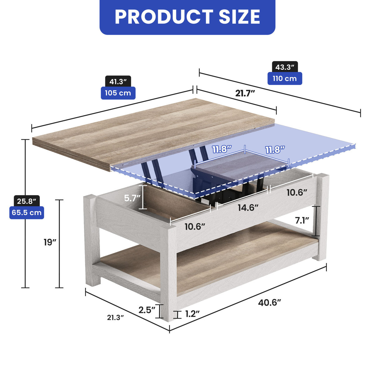 Anikka Lift Top Coffee Table