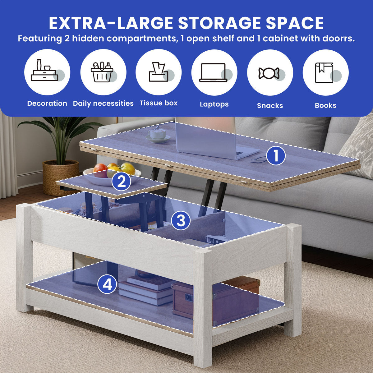 Anikka Lift Top Coffee Table