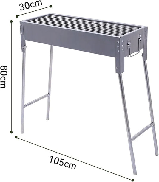 Backyard Barbecue Large Grill with 12 skewers