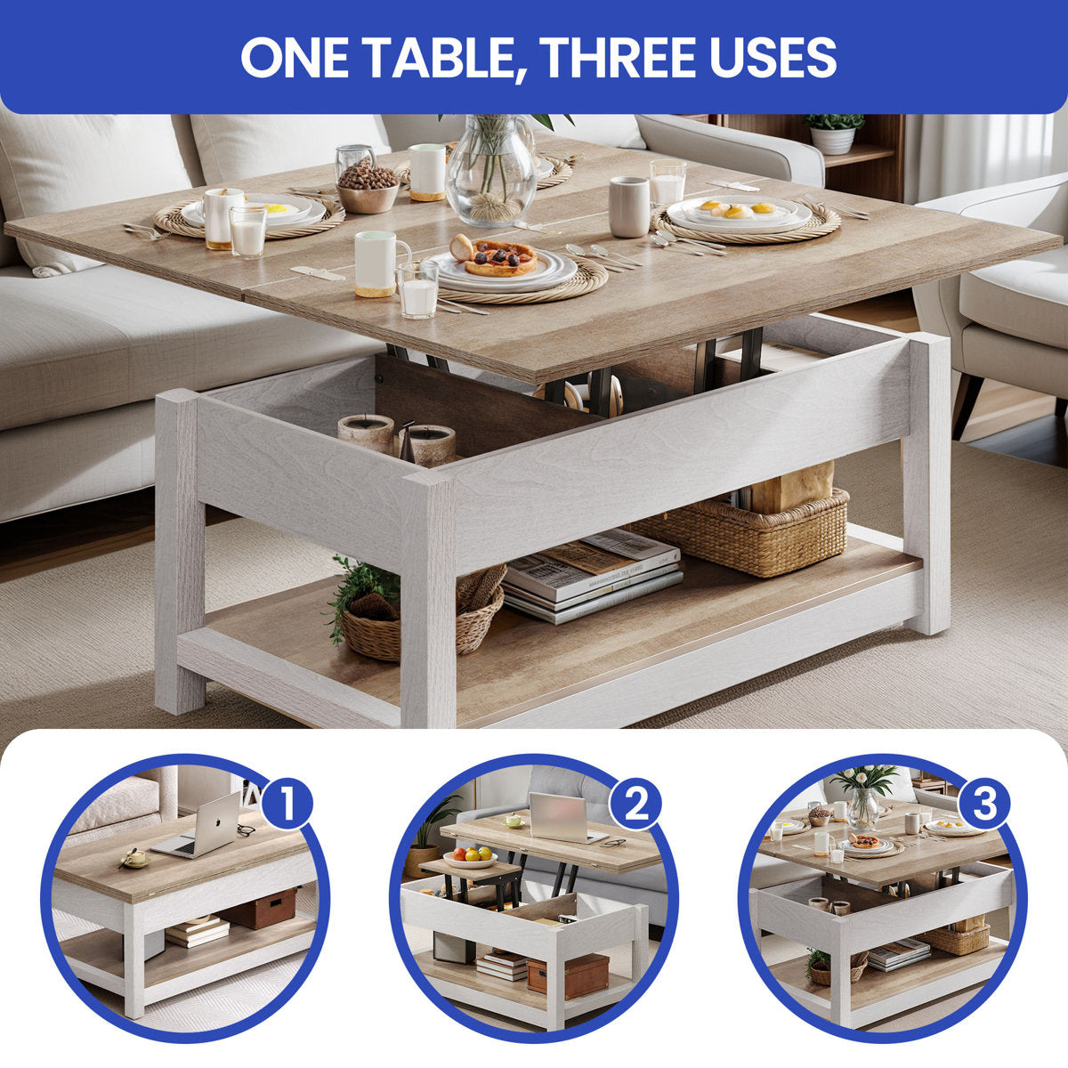 Anikka Lift Top Coffee Table