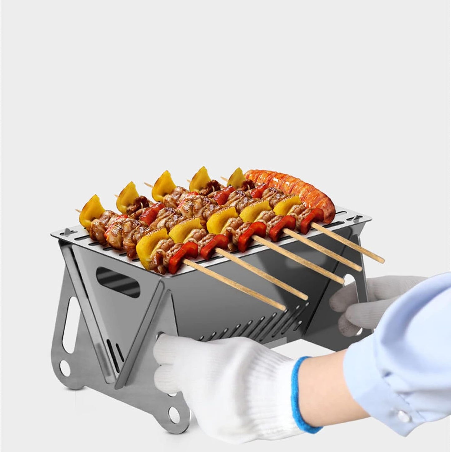Portable Camping Steel B.B.Q Grill