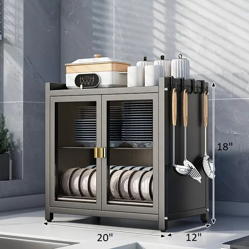 Modern Black Metal Kitchen Organizer