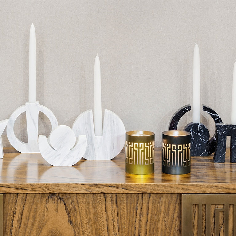 Greek word "Anaktor" Candle Holder