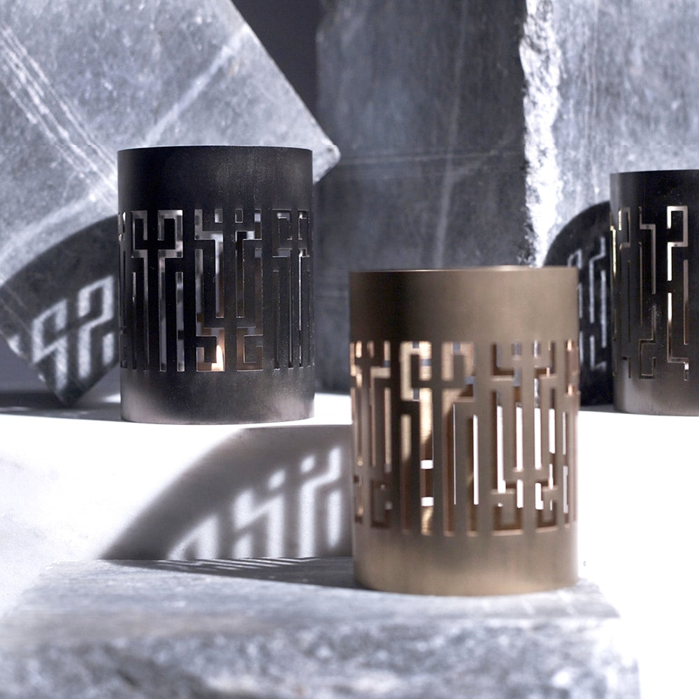 Greek word "Anaktor" Candle Holder